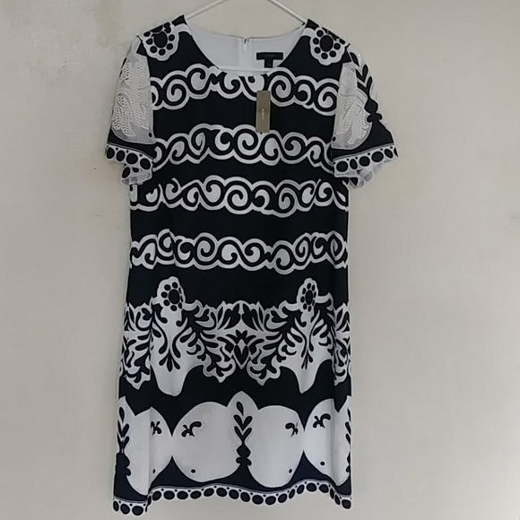 J. Crew Dresses & Skirts - NWT JCREW Short-Sleeve Shift Dress Ornate Lace